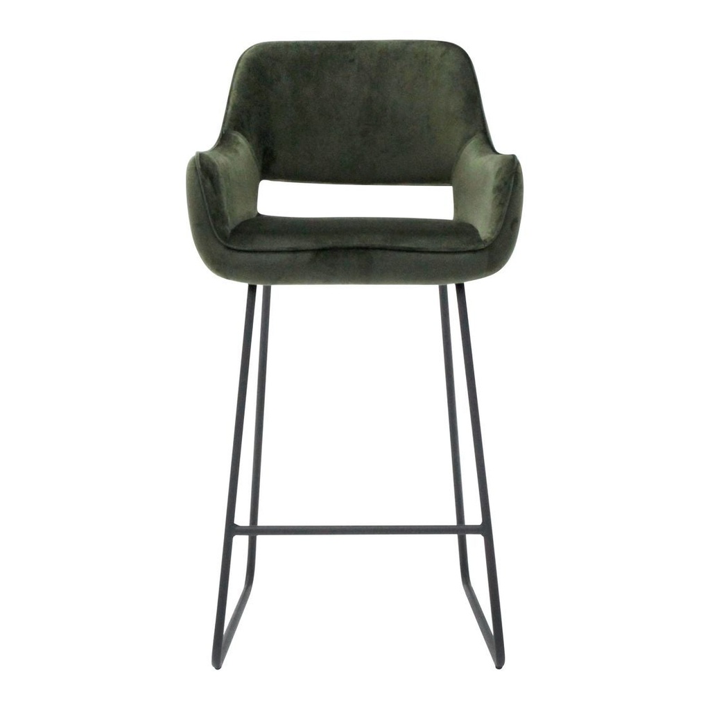 Bar Stool Yabber Black Leg/Green Velvet SB Furniture Nepal
